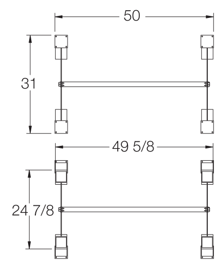 Technical drawing of the product Parade - 50566-CO