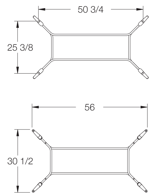 Technical drawing of the product Alys - 50570-CO