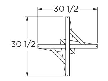 Technical drawing of the product Dirk - 50734/50834-CO